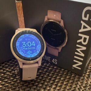 Garmin Vivoactive 4S Gold and Pink Smartwatch
